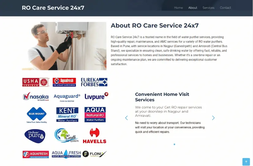 Ro Care Service Screenshot
